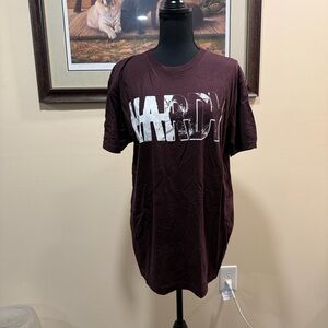 Hardy Maroon Barbed Wire T-Shirt